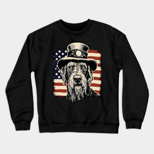 Patriotic Irish Wolfhound Crewneck Sweatshirt